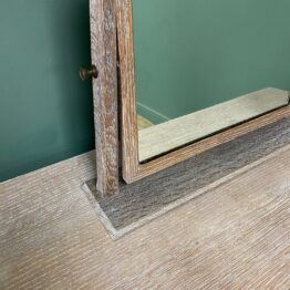 Arts & Crafts Limed Oak Mirror