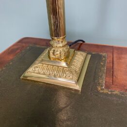 Quality Brass Corinthian Column Antique Lamp 