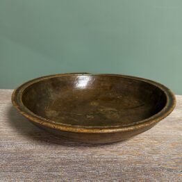 Decorative 19th Century Ring Turned Antique Sycamore Bowl