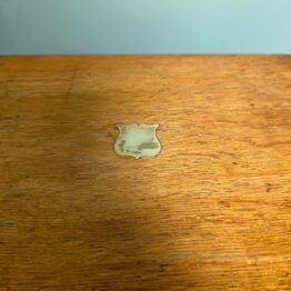 Unusual Victorian Oak Antique Stationary Box with Fitted Interior