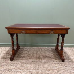 Quality Walnut Victorian Antique Writing Desk by Gillows