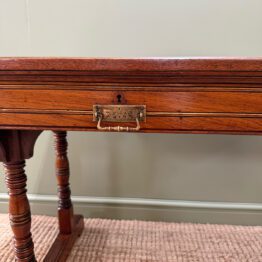 Quality Walnut Victorian Antique Writing Desk by Gillows