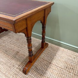Quality Walnut Victorian Antique Writing Desk by Gillows